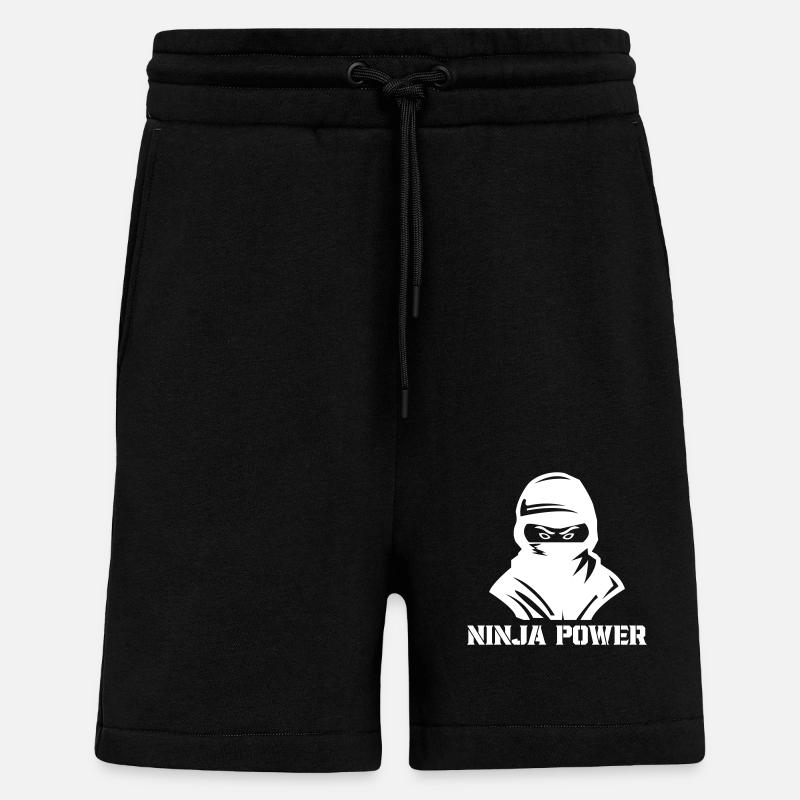 ninja power - Shorts - made by SPREAD - SOLID BLACK