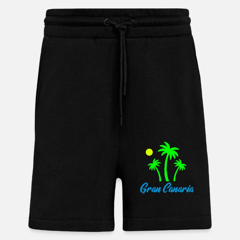 Gran Canaria - Organic relaxed shorts made in EU - SOLID BLACK