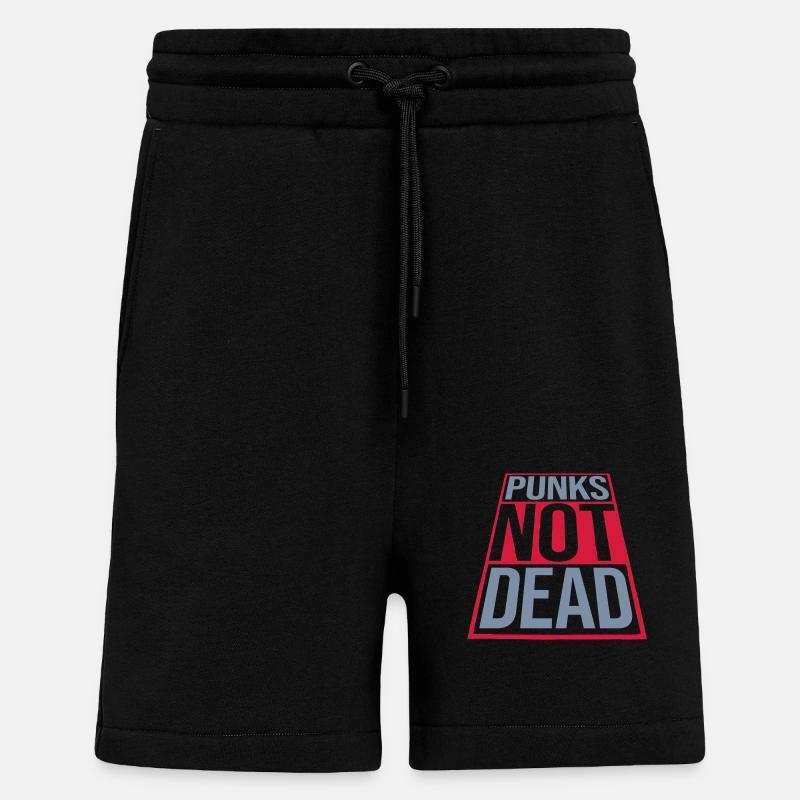 punks not dead Zitat - Shorts - made by SPREAD - SOLID BLACK