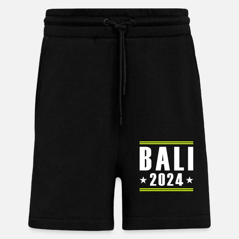 Bali 2024 - Short bio décontracté fabriqué en UE - SOLID BLACK