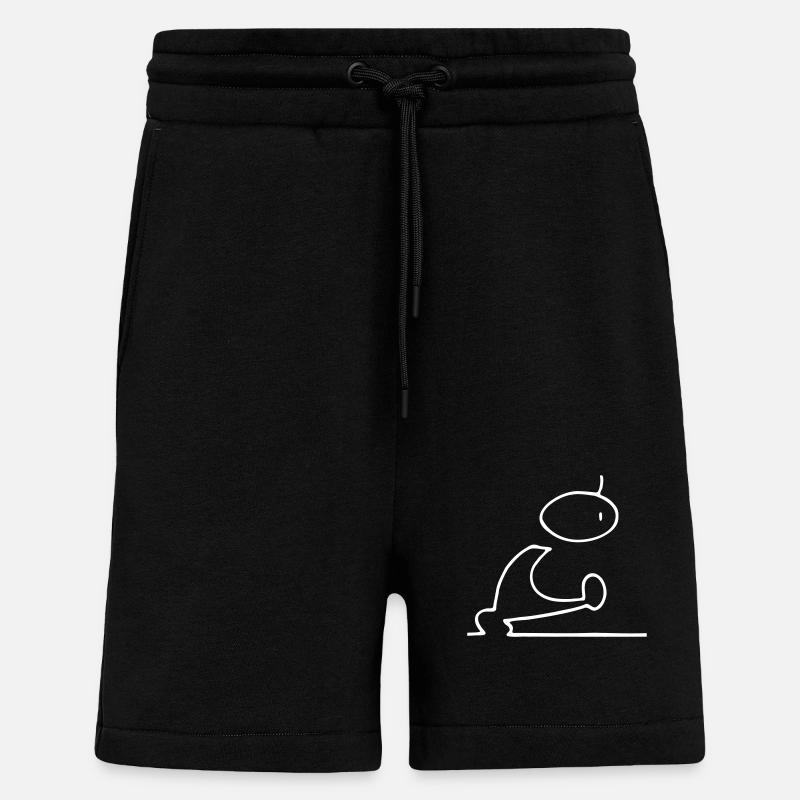 BlaBlaBla Techno Figur - Shorts - made by SPREAD - SOLID BLACK