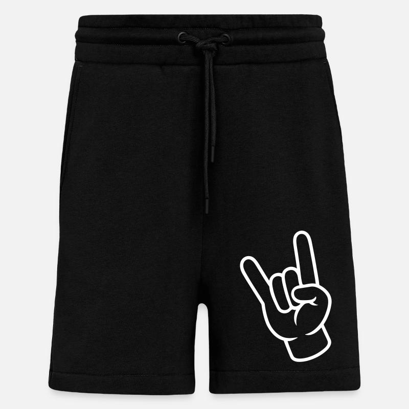 Hand Zeichen Party - Shorts - made by SPREAD - SOLID BLACK