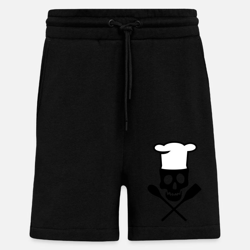cuisinier - Short bio décontracté fabriqué en UE - SOLID BLACK