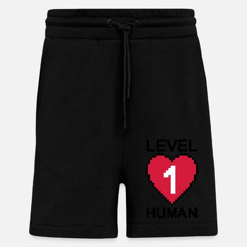 Herz Level 1 - Shorts - made by SPREAD - SOLID BLACK