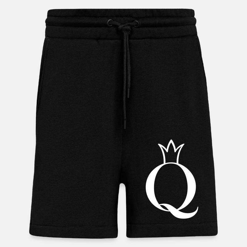 Queen Signet mit Krone - Shorts - made by SPREAD - SOLID BLACK