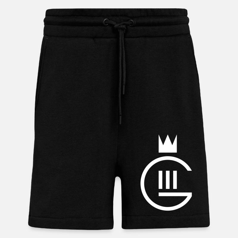 Monogramm Gustaf III. - Shorts - made by SPREAD - SOLID BLACK