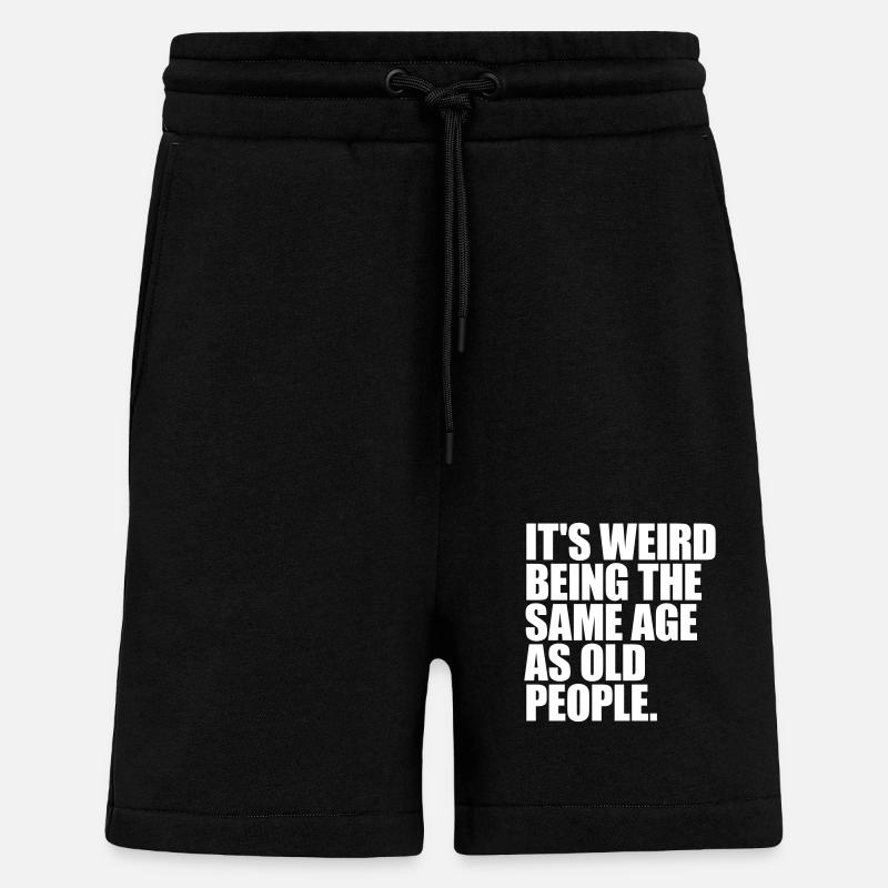 être âgé - Short bio décontracté fabriqué en UE - SOLID BLACK