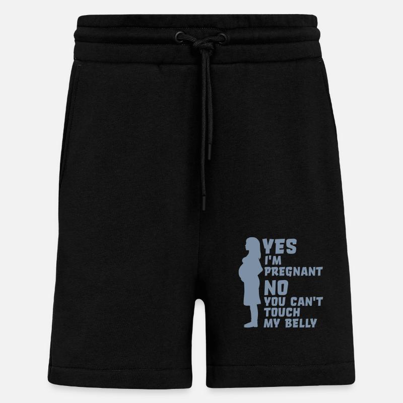 can t touch my - Shorts - made by SPREAD - SOLID BLACK
