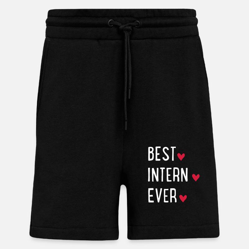 bester Praktikant - Shorts - made by SPREAD - SOLID BLACK