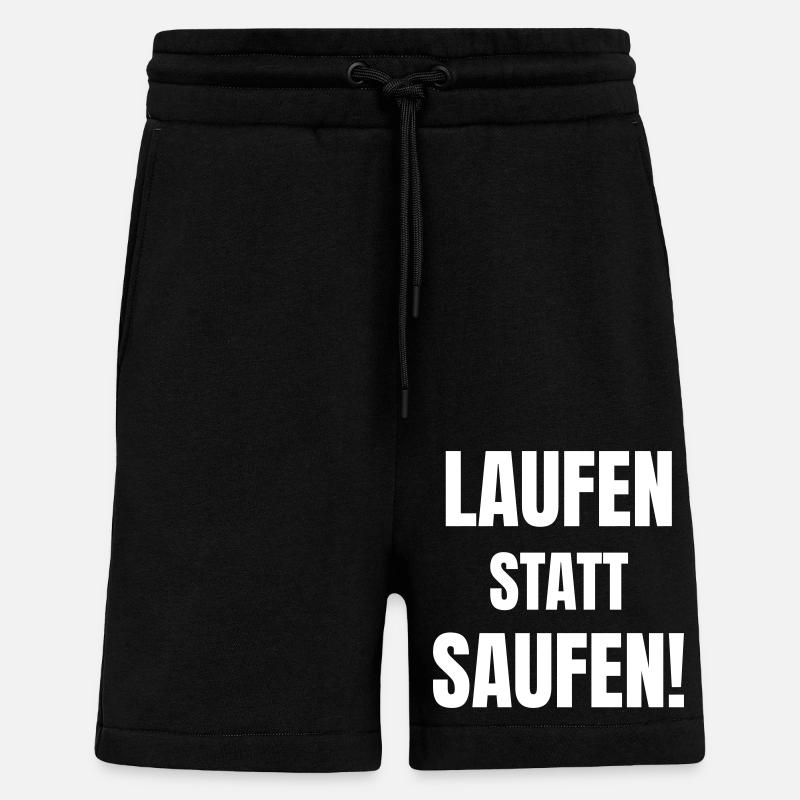 Running instead of drinking! - Shorts - made by SPREAD - SOLID BLACK