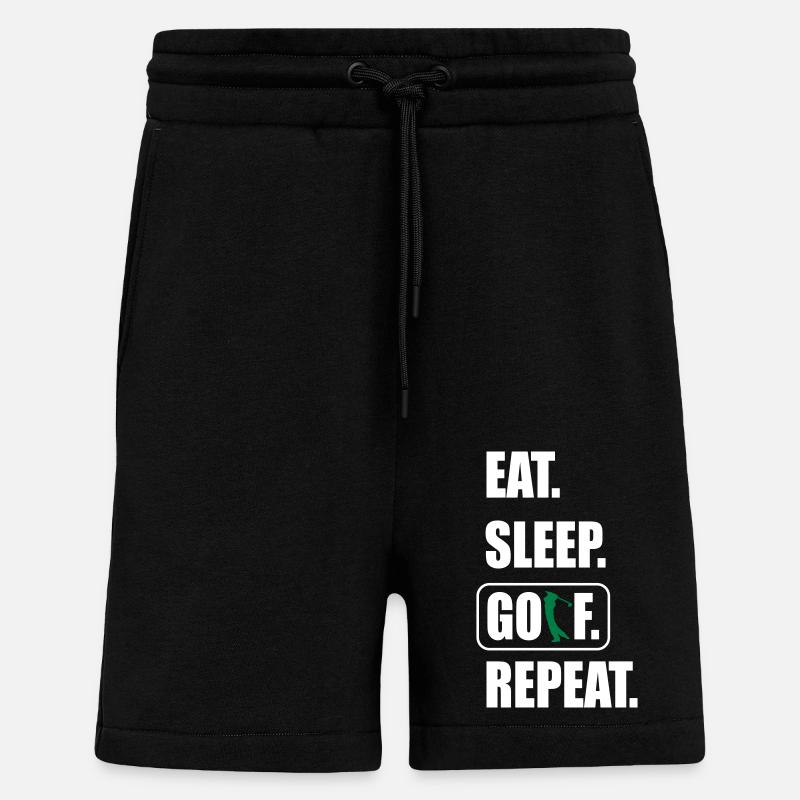 Golf - Short bio décontracté fabriqué en UE - SOLID BLACK