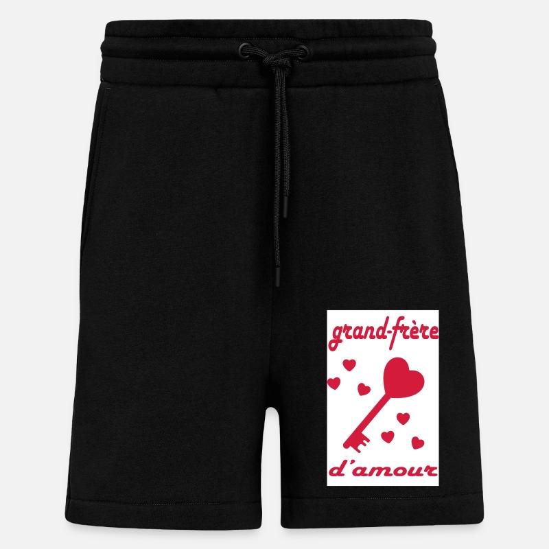 Großer Bruder in der Liebe - Shorts - made by SPREAD - SOLID BLACK