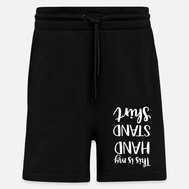 HandStand - Short bio décontracté fabriqué en UE - SOLID BLACK