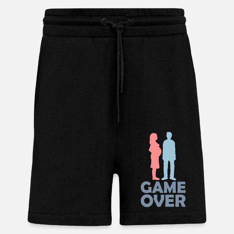 Jeu sur femme enceinte - Short bio décontracté fabriqué en UE - SOLID BLACK