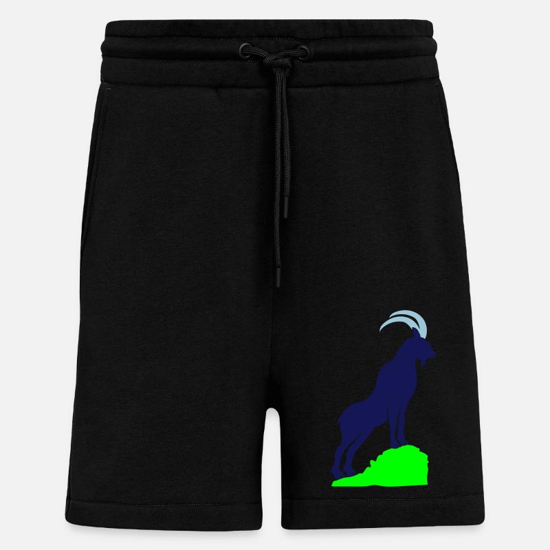 Capricorne 02 - Short bio décontracté fabriqué en UE - SOLID BLACK