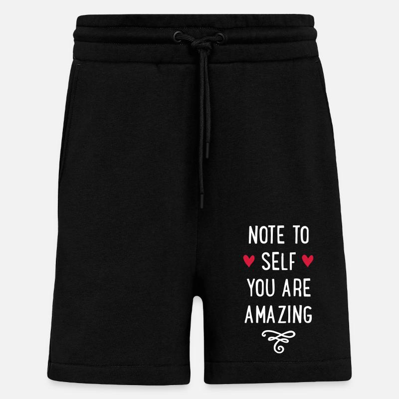 Vous êtes merveilleux - Short bio décontracté fabriqué en UE - SOLID BLACK