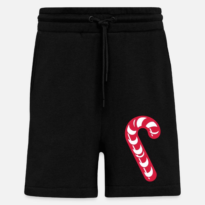 Candy cane - Shorts - made by SPREAD - SOLID BLACK