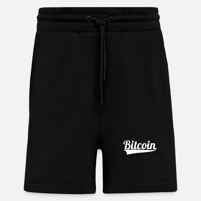 Bitcoin lettering - Shorts - made by SPREAD - SOLID BLACK
