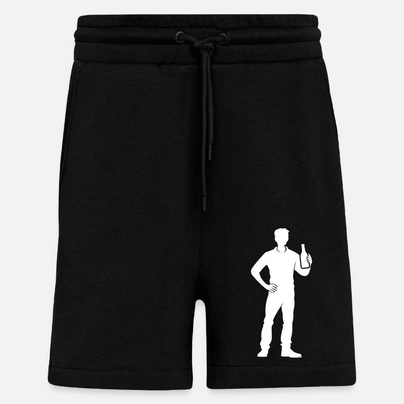 Beer Drinking Party - Shorts - made by SPREAD - SOLID BLACK