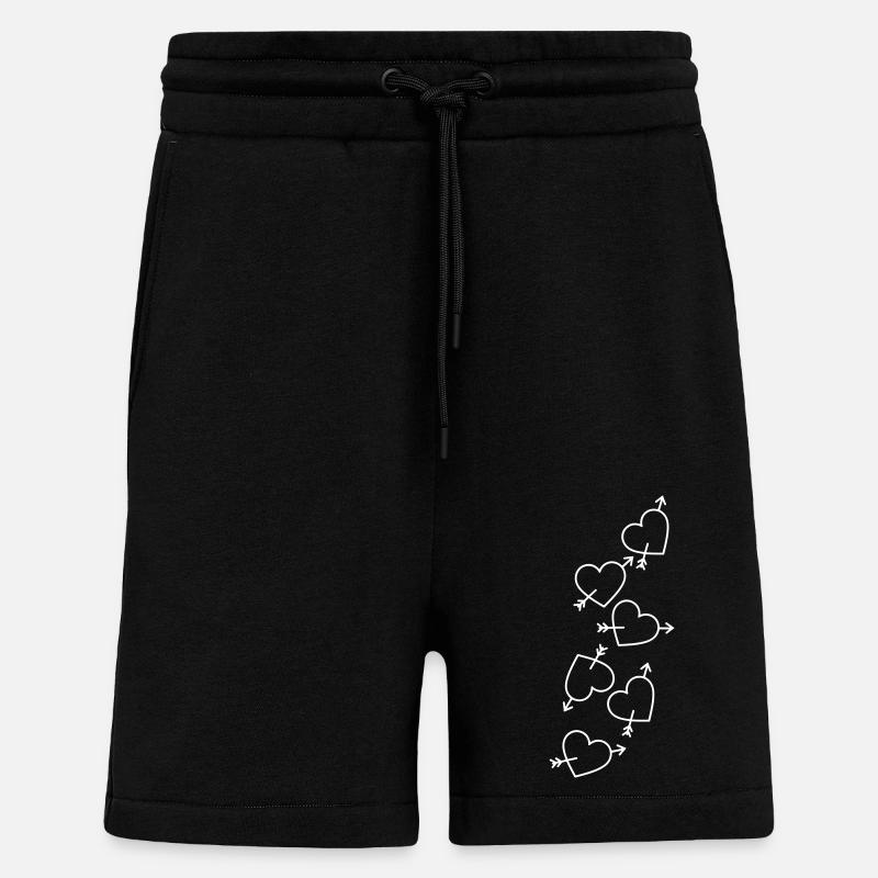 Herzen Pfeil Verliebt - Shorts - made by SPREAD - SOLID BLACK