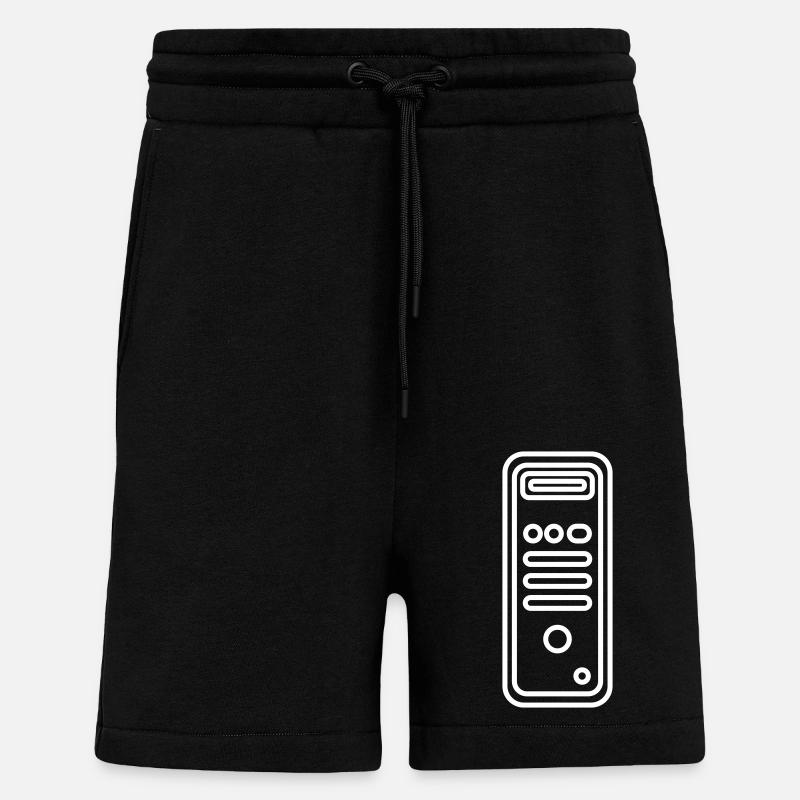 Logo Enclosure Computer Tower - Shorts - made by SPREAD - SOLID BLACK