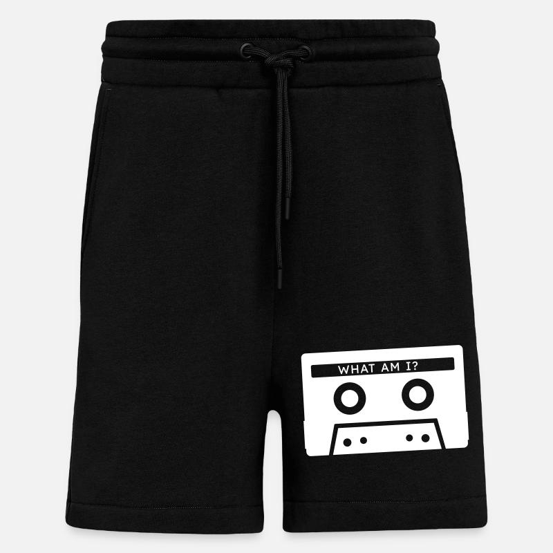 Qu’est-ce qu’une cassette - Short bio décontracté fabriqué en UE - SOLID BLACK