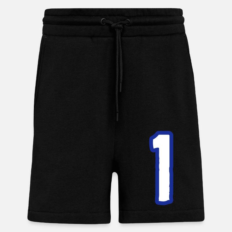 1 Number Symbol - Shorts - made by SPREAD - SOLID BLACK