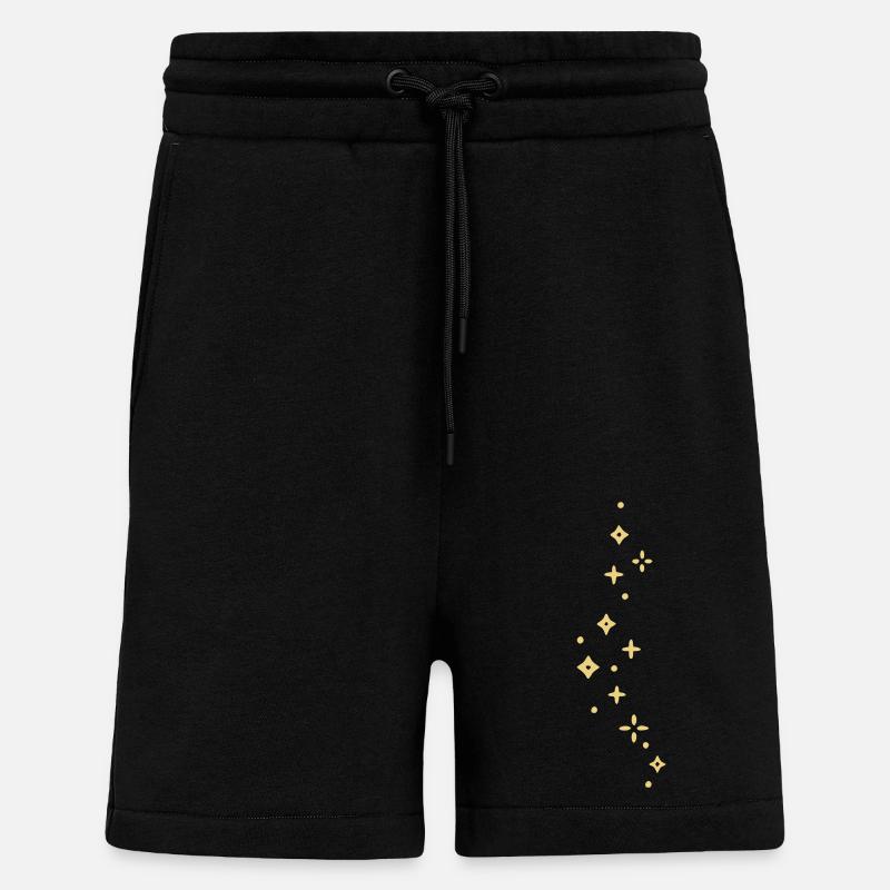 Glitzersterne Linie - Shorts - made by SPREAD - SOLID BLACK