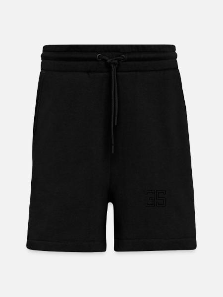 Number 35 (University Style) - Shorts - made by SPREAD - SOLID BLACK