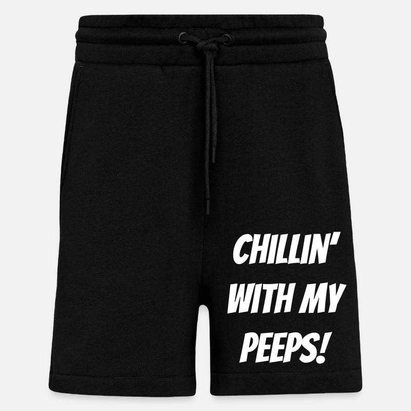 Cilling ́ with my peeps! - Shorts - made by SPREAD - SOLID BLACK