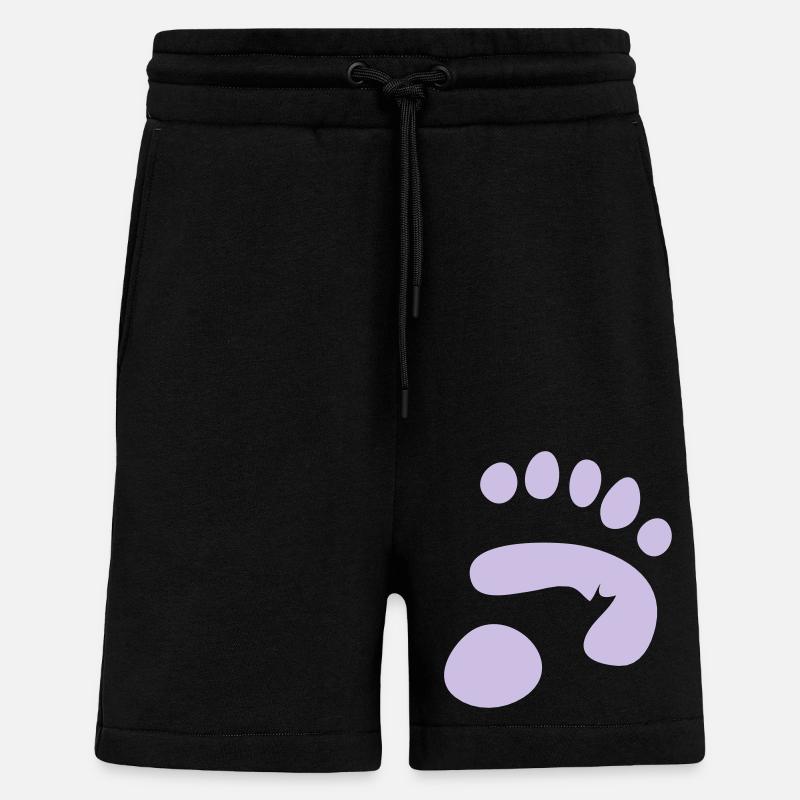 Pandapfotenabdruck - Shorts - made by SPREAD - SOLID BLACK