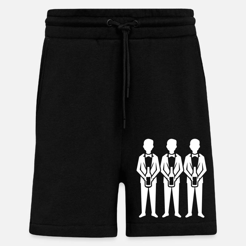 Bräutigam Team Junggesellenabschied - Shorts - made by SPREAD - SOLID BLACK