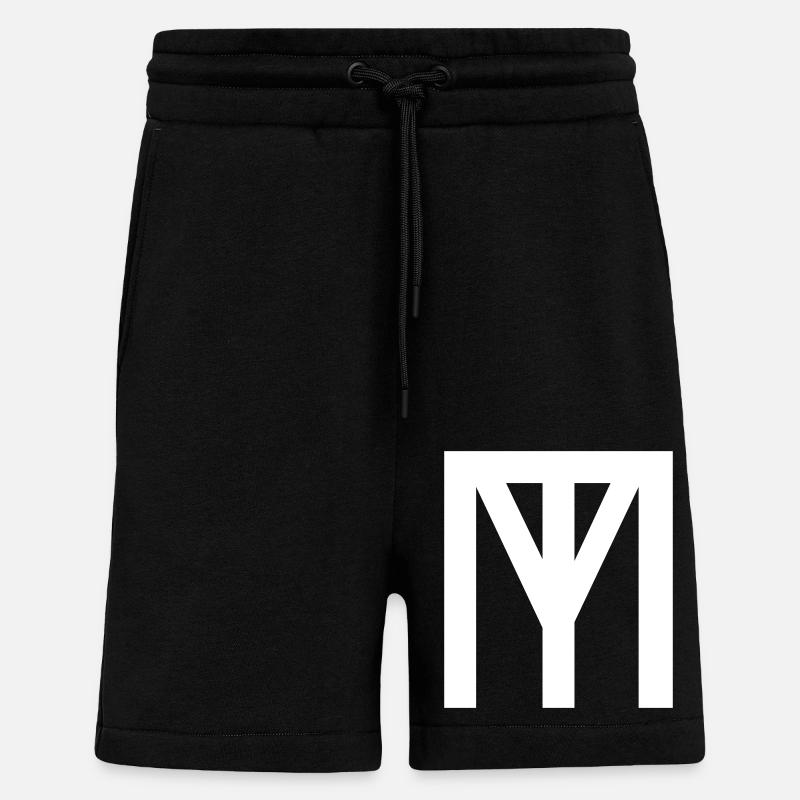 TM MT Logo Vector - Shorts - made by SPREAD - SOLID BLACK