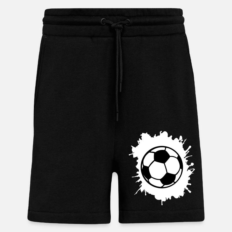 fußball klecks - Shorts - made by SPREAD - SOLID BLACK