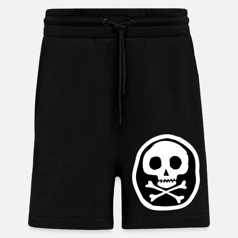 Schädel & Knochen - Shorts - made by SPREAD - SOLID BLACK
