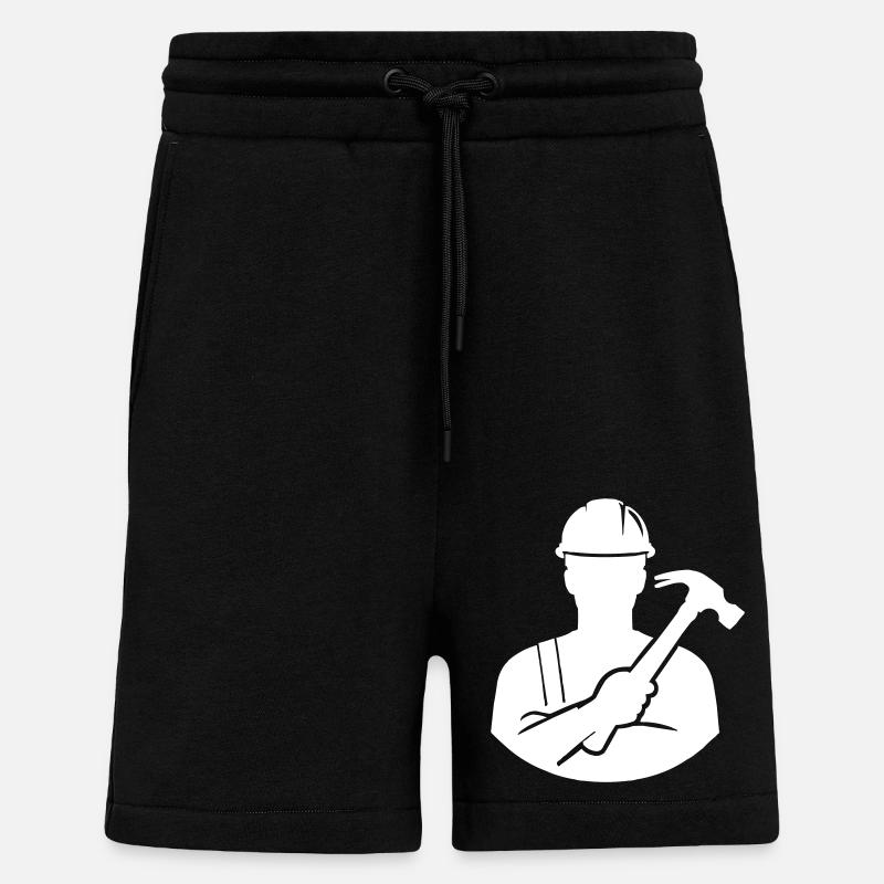 handwerker - Shorts - made by SPREAD - SOLID BLACK