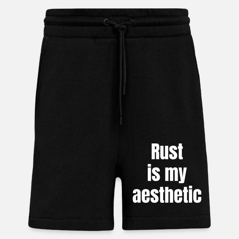 Rust is my asthetic - Shorts - made by SPREAD - SOLID BLACK