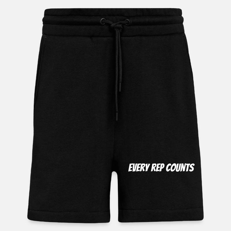 Chaque répétition compte - Short bio décontracté fabriqué en UE - SOLID BLACK