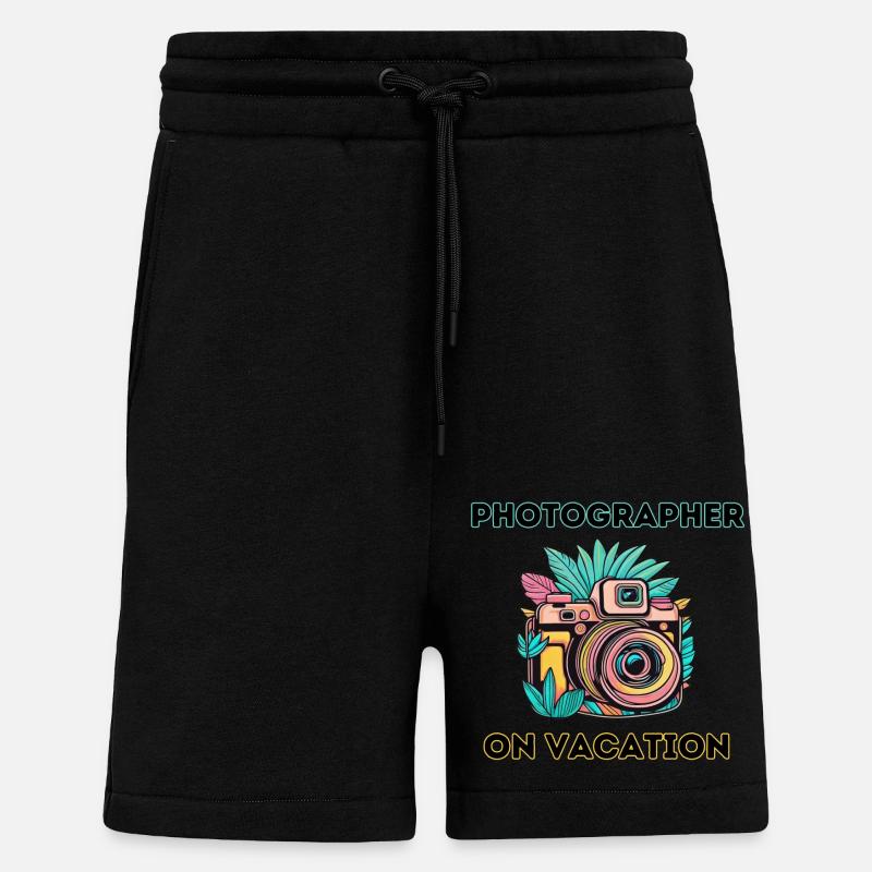 Fotograf im Urlaub - Shorts - made by SPREAD - SOLID BLACK