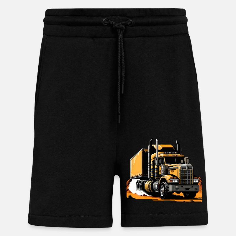 Postapokalyptischer Sattelschlepper - Shorts - made by SPREAD - SOLID BLACK