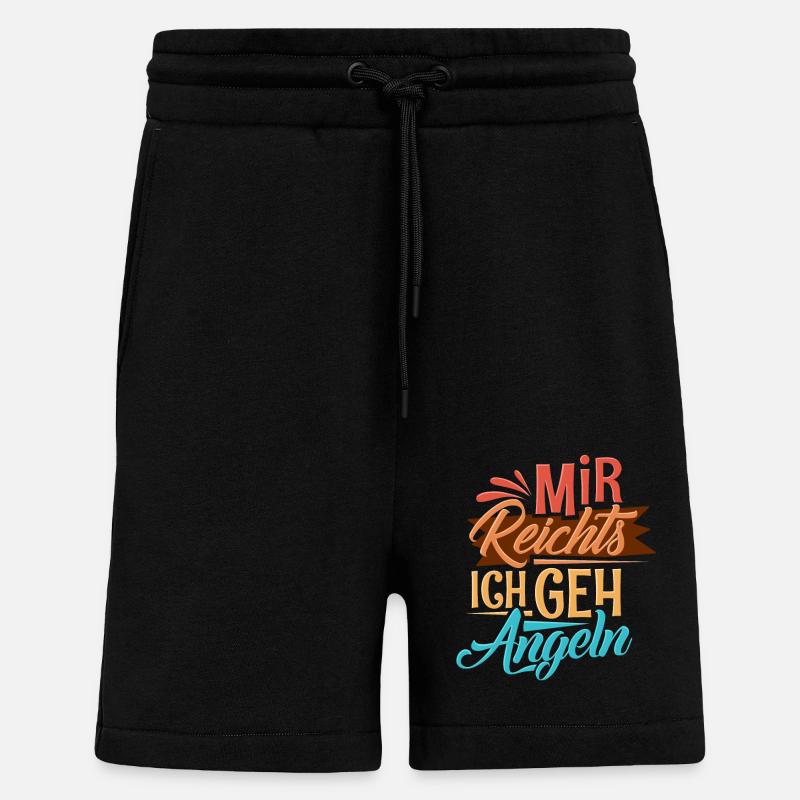 Angeln Angler - Shorts - made by SPREAD - SOLID BLACK