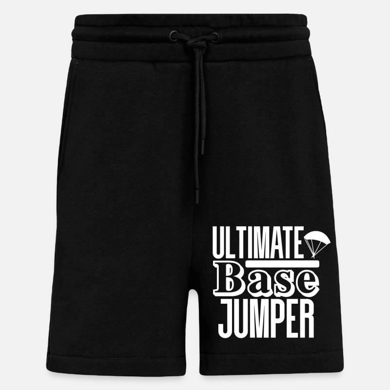 Base jumping - Shorts - made by SPREAD - SOLID BLACK