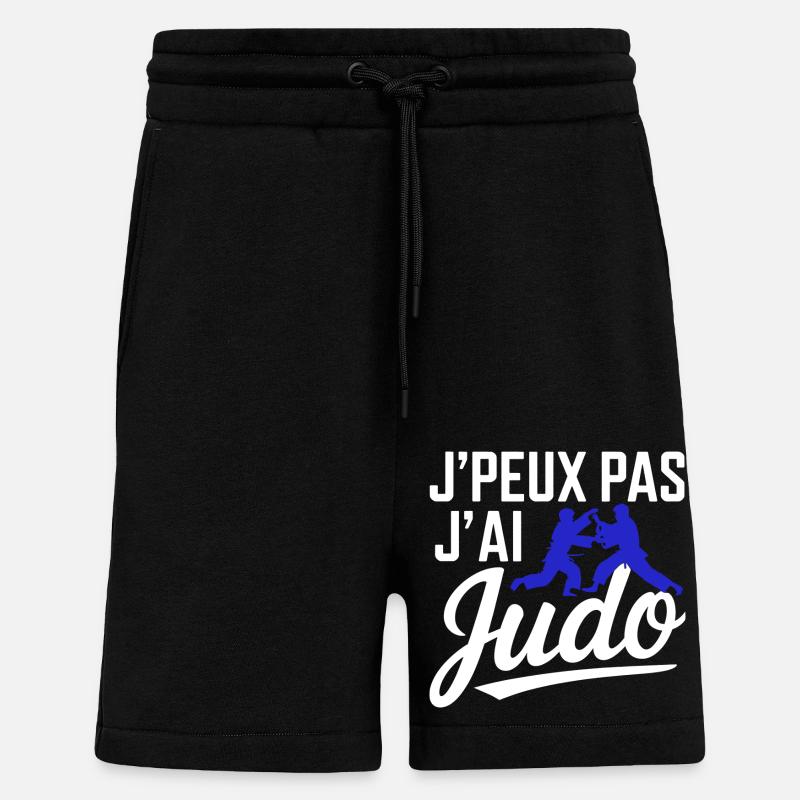 Je Peux Pas j'ai Judo - Short bio décontracté fabriqué en UE - SOLID BLACK