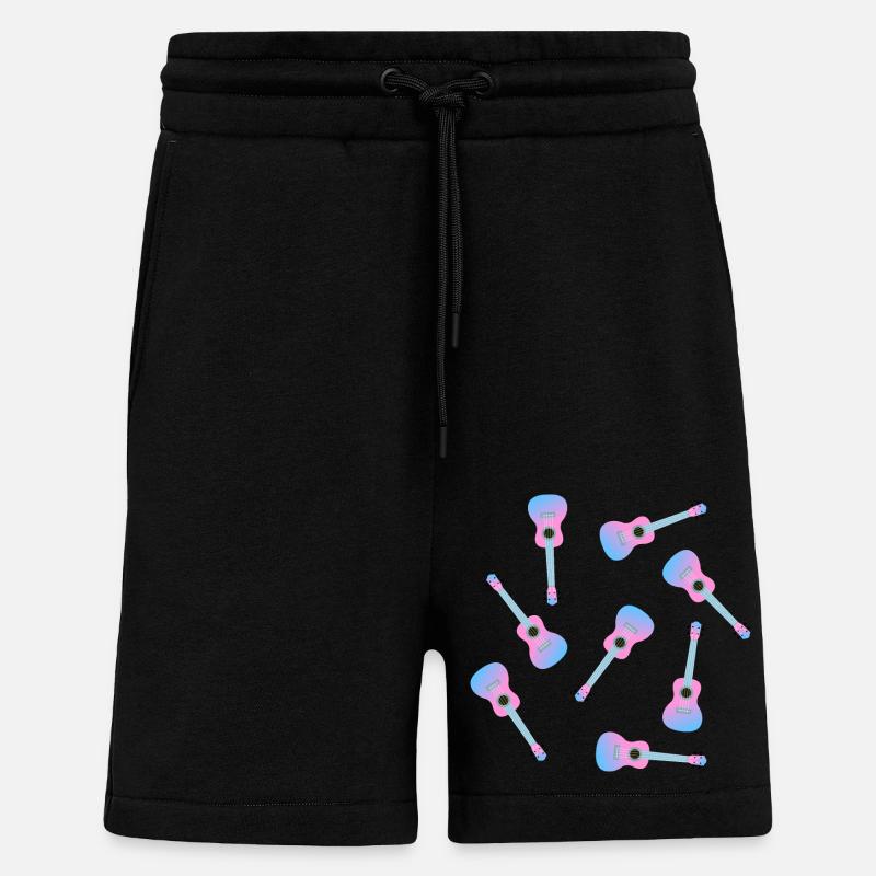 Ukulélé rose - Short bio décontracté fabriqué en UE - SOLID BLACK