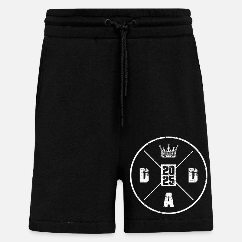 Dad 2025 Vaterschaft Papa - Shorts - made by SPREAD - SOLID BLACK