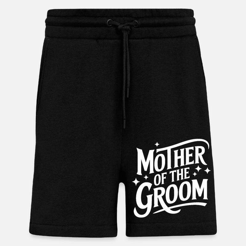 Marié Mariage Mariage - Short bio décontracté fabriqué en UE - SOLID BLACK