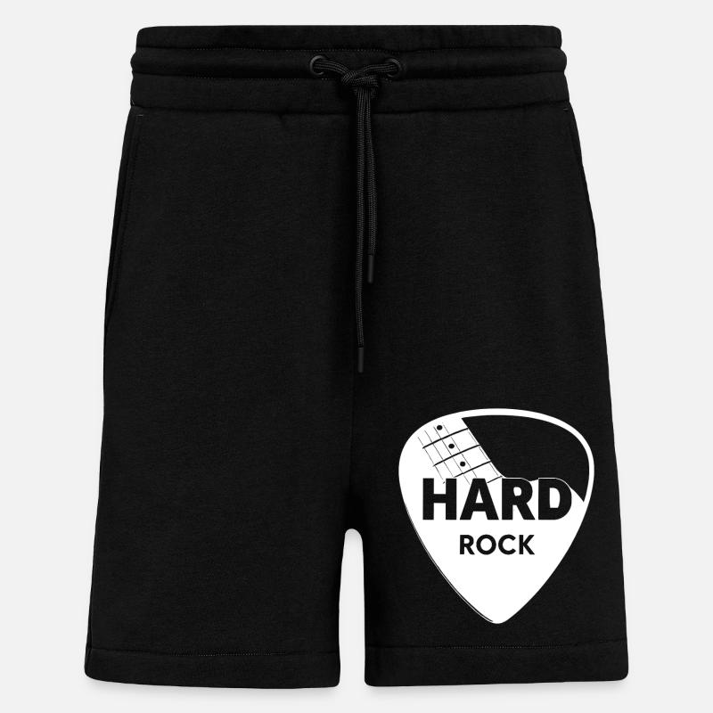 Médiator Hard Rock - Short bio décontracté fabriqué en UE - SOLID BLACK