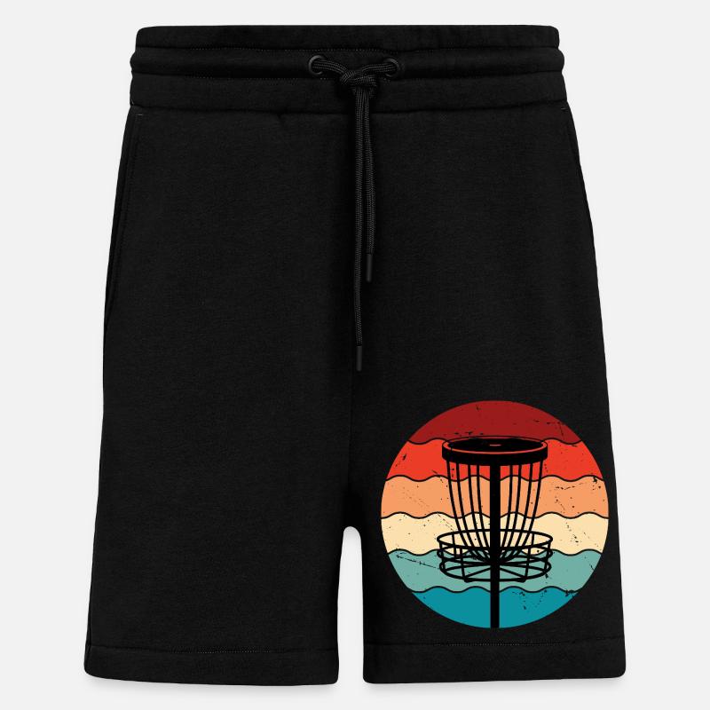 Disc Golf - Short bio décontracté fabriqué en UE - SOLID BLACK