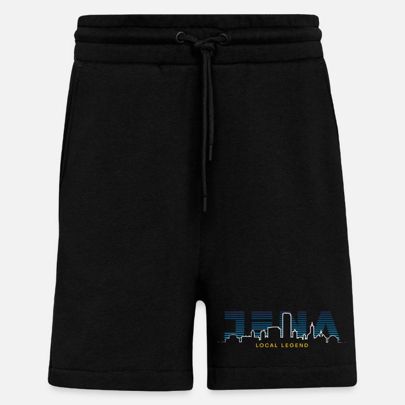 Légende locale d’Iéna - Short bio décontracté fabriqué en UE - SOLID BLACK