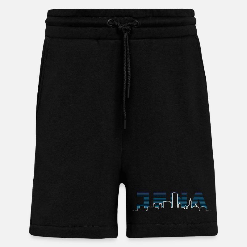 Jena Silhouette Skyline - Shorts - made by SPREAD - SOLID BLACK